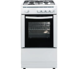 ESSENTIALS  CFSGWH16 50 cm Gas Cooker - White